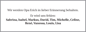 Traueranzeige von Erich Dierolf 