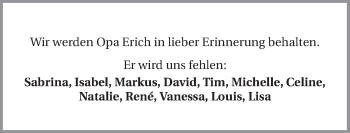 Traueranzeige von Erich Dierolf 