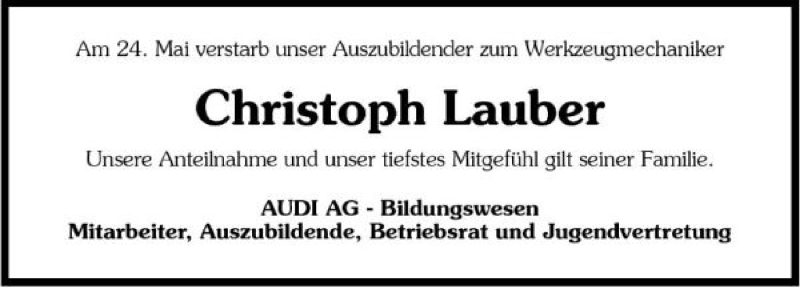  Traueranzeige für Lauber Lauber vom 29.05.2007 aus 