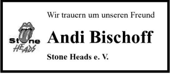 Traueranzeige von Bischoff Andi 