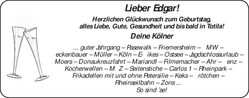  Traueranzeige für Lore Rössler vom 04.04.2015 aus 