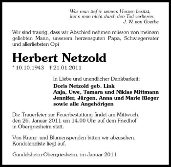 Traueranzeige von kann man nicht durch den Was man tief in seinem Herzen besitzt 