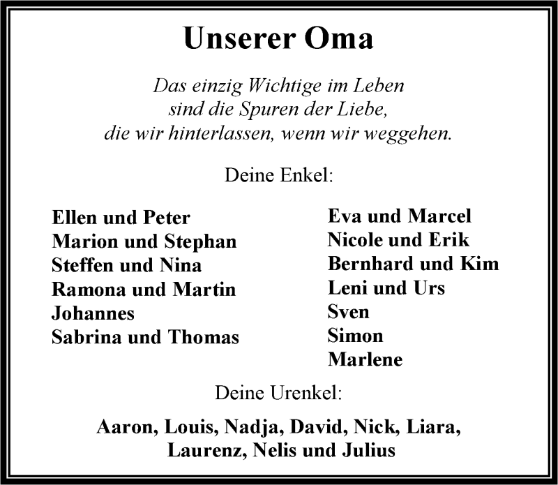  Traueranzeige für Anneliese Wöhr vom 12.04.2016 aus 