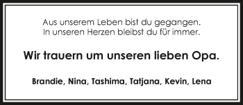 Traueranzeige von Werner Mulfinger 