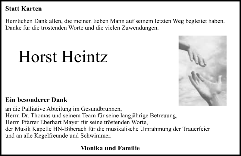  Traueranzeige für Horst Heintz vom 29.02.2016 aus 