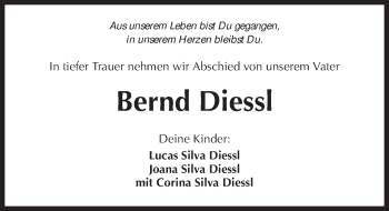Traueranzeige von Bernd Diessl 