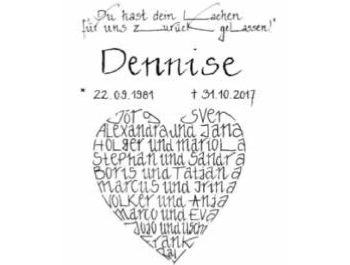 Traueranzeige von Dennise Volz 