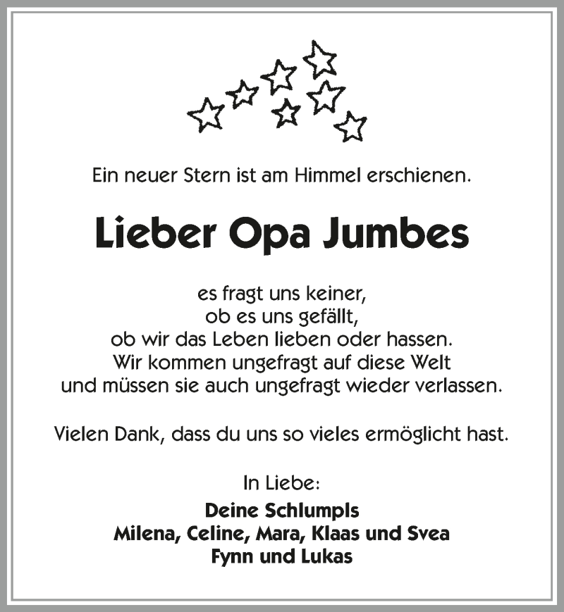  Traueranzeige für Karl-Heinz Jahke vom 11.02.2017 aus 