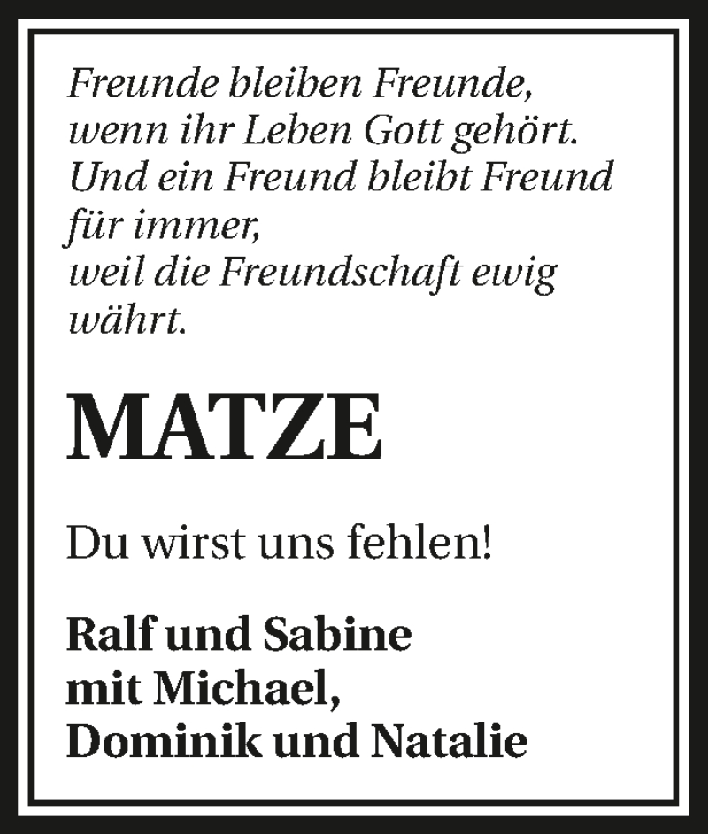  Traueranzeige für Martin Klappenecker vom 02.06.2017 aus 