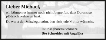 Traueranzeige von Michael Wiench 