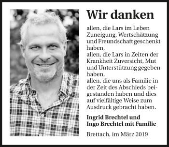 Traueranzeige von Lars Brechtel 