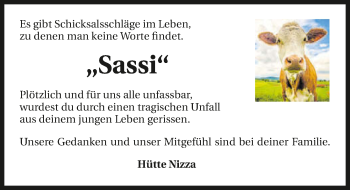 Traueranzeige von Saskia Schneider 