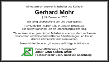 Traueranzeige von Gerhard Mohr von GESAMT