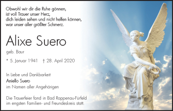 Traueranzeige von Alixe Suero 