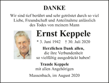 Traueranzeige von Ernst Keppele von GESAMT