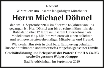 Traueranzeige von Michael Döhnel von GESAMT
