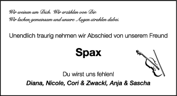 Traueranzeige von Alexander Wirth von GESAMT