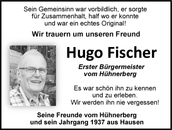 Traueranzeige von Hugo Fischer von GESAMT