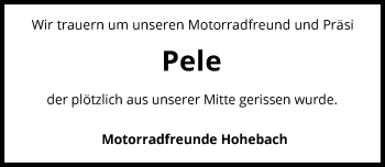 Traueranzeige von Ralf Staib von GESAMT