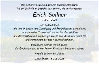 Traueranzeige von Erich Sollner von GESAMT