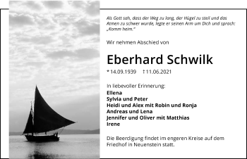Traueranzeige von Eberhard Schwilk von GESAMT