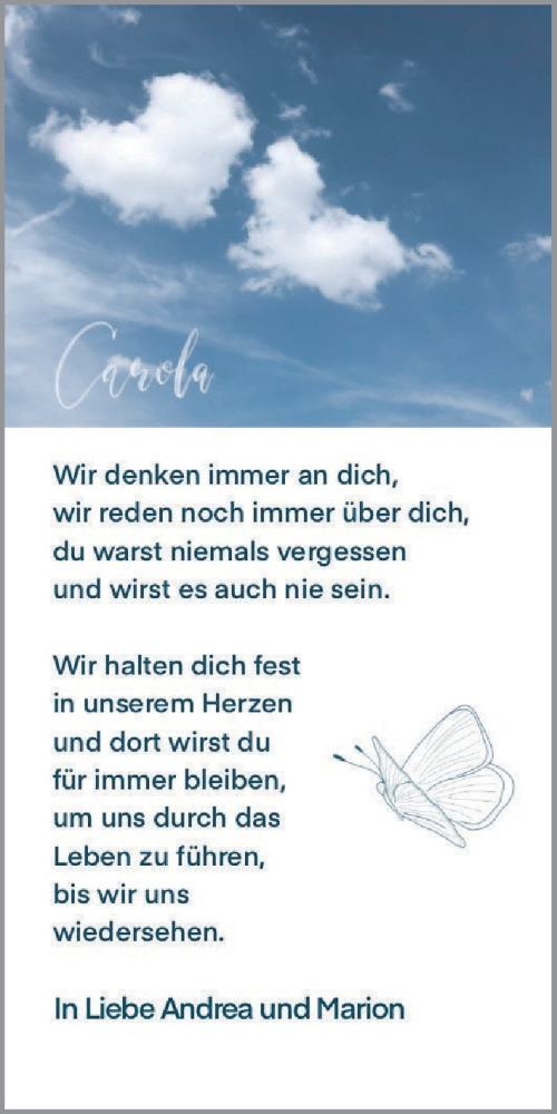 Traueranzeige von Carola Fuggmann von Heilbronner Stimme