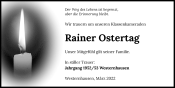 Traueranzeige von Rainer Ostertag von GESAMT