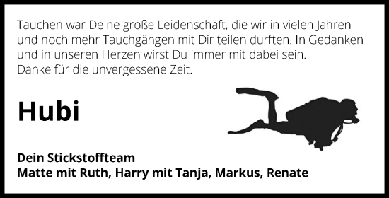 Traueranzeige von Hubert Maurer von GESAMT