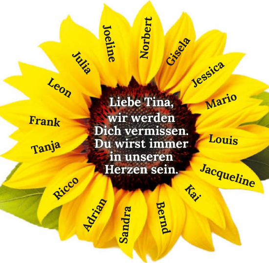 Traueranzeige von Tina Kolbus von GESAMT