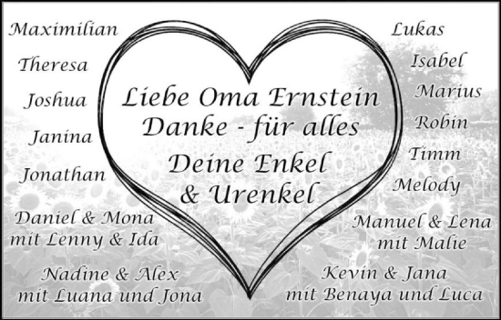 Traueranzeige von Ilse Scholl von GESAMT