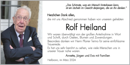 Traueranzeige von Rolf Heiland von GESAMT