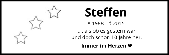Traueranzeige von Steffen  von GESAMT