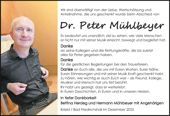 Traueranzeige von Peter Mühlbeyer von GESAMT