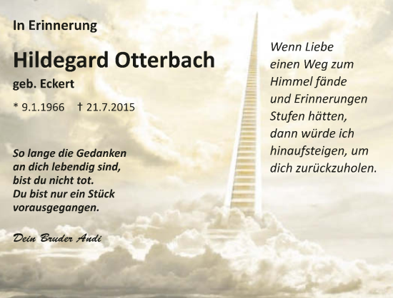 Traueranzeige von Hildegard Otterbach von GESAMT