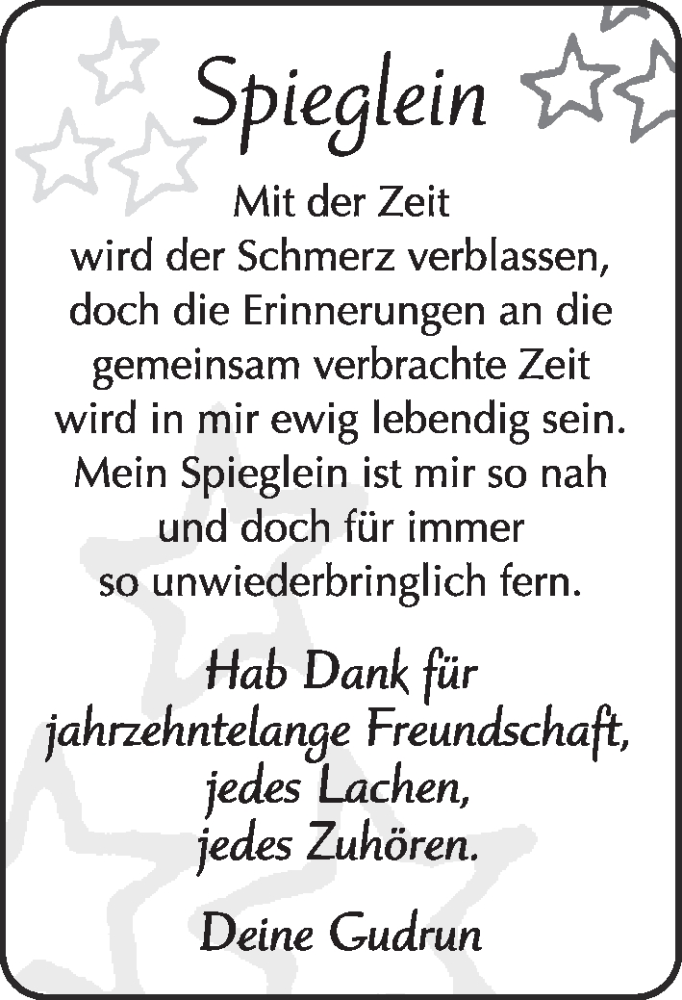  Traueranzeige für Heidemarie Spiegel vom 22.09.2025 aus 