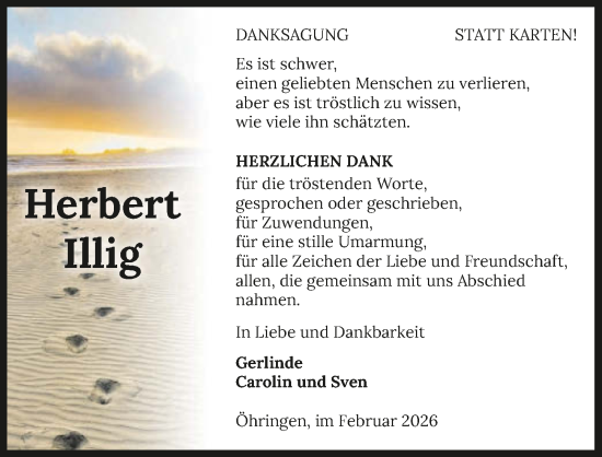 Traueranzeige von Herbert Illig von GESAMT